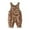 Coffee, variant on Krdevn Boys Corduroy Romper Jumpsuit Overall for Baby Toddler Casual Playwear Soft Durable Outfit with Adjustable Straps and Convenient Snap Closure,Size:18-24 Months
