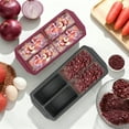 thumbnail image 5 of Culinary Cubed Silicone Freezer Trays with Lid 1-cup Soup Freezer Container large Ice Cube Molds with Reinforced Steel Ring Top for freezing Soup Sauce 2 Set 1-Cup Gray(4PC), 5 of 10