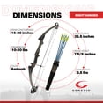 thumbnail image 3 of Open Box Genesis Archery Original Target Practice Bow Kit, Right Handed, Ambush, 3 of 11