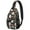Halloween Ghosts With, variant on Sling Backpack,Halloween Ghosts with Boo Sling Bag with Water Bottle Holder,Waterproof Sling Bag for Men/Women with Headphone Jack for Hiking,Travel
