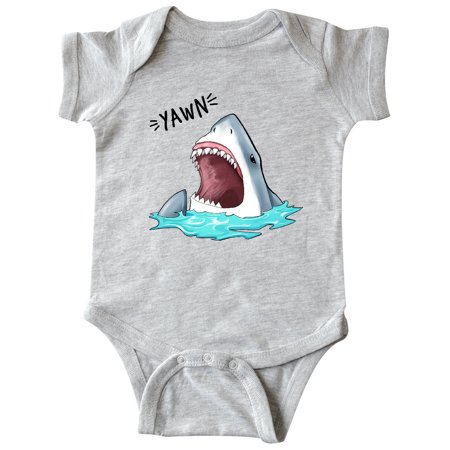 

Inktastic Great White Shark Yawning funny Gift Baby Boy or Baby Girl Bodysuit