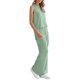 thumbnail image 4 of Conjunto Deportivo PRETTYGARDEN Mujer 2 Piezas Top sin Mangas y Pantalón Palazzo de Pierna Ancha L, 4 of 8