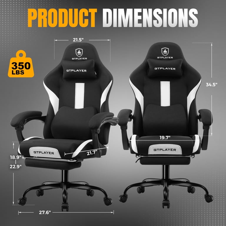 GTRACING Gaming Chair Office Chair PU Leather with Footrest GTRACING Gaming Chair Office Chair PU Leather with Footrest