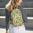 thumbnail image 5 of Bixox Finger Lime Fruits Printing Canvas Backpack Lightweight Casual Travel Backpack School Backpack Fits 15.6 Inch Notebook, 5 of 5