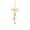 Beige, variant on 2026 Christmas Home Party Decoration Christmas Ornament Bow Knot Hanging Decoration With Golden Bells Vintage Hanging Pendant For Xmas Tree Wall Door Holiday Party Decor