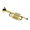 thumbnail image 4 of 14-1/2 Inch Trumpet with 4 , Musical Wind Instrument Music Toys, 4 of 8