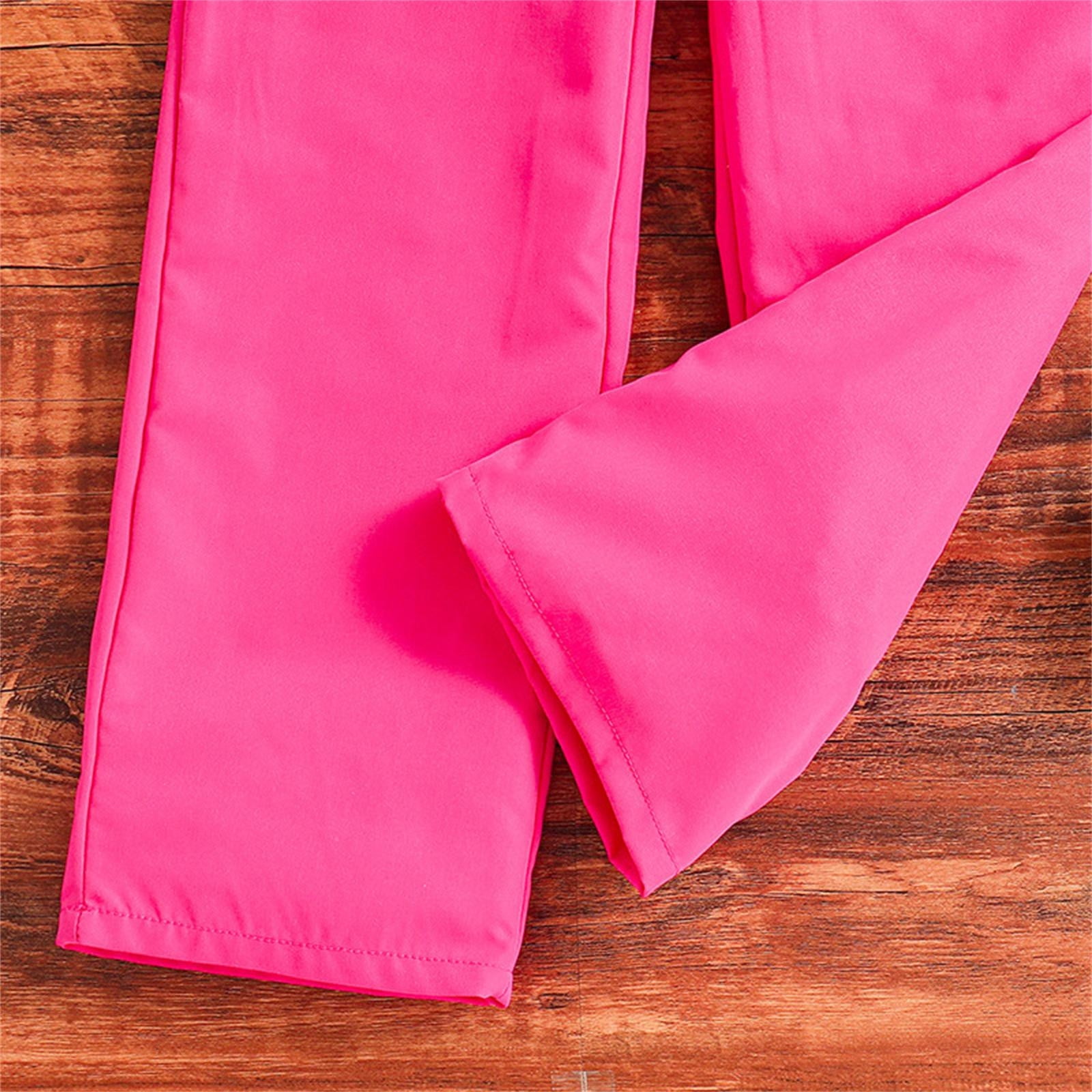 Outfits For Little Girls Summer Clothing New Flying Sleeve Top And Pants Suit Outdoor Wear Outfit Suit 7 Years-8 Years