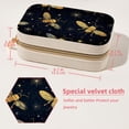 thumbnail image 5 of Starry Bees Velvet Portable Earring Organizer with Removable Compartment - Gift Jewelry Box/Jewelry Boxes - Jewelry Display, 5 of 7