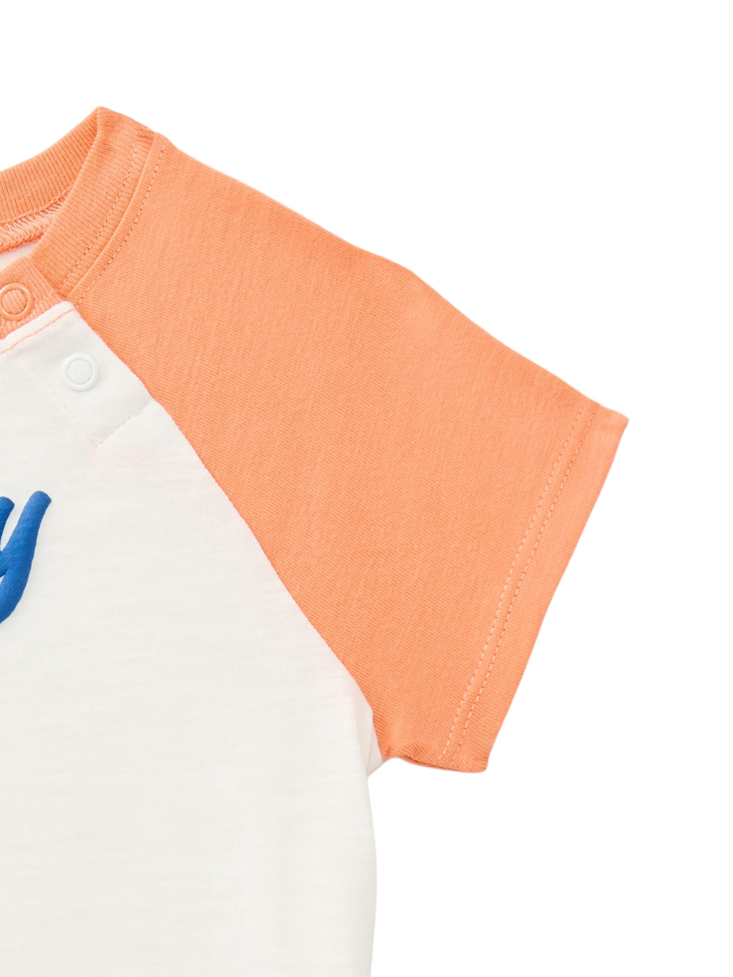 Wonder Nation Baby Boys Graphic Raglan Tee, Sizes 0/3M-24M