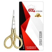 G4 Vision Cuticle Scissors Eye Brow Scissor Manicure Pedicure Grooming Nail Trimming Gold