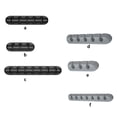 thumbnail image 4 of Essager Cable Organizer Home Office Desktop Phone Keyboard Mouse Cable Holder Adhesive Cord Clip, Black, 3 Slots grey7 grid, 4 of 6