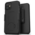 thumbnail image 2 of Encased Apple iPhone 12 Belt Clip Case (2020 DuraClip) Slim Cover with Holster - Black, 2 of 7