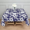 thumbnail image 3 of Pioneer Flower Floral Print Pattern Square Tablecloth, Waterproof Wipeable Spillproof Washable Table Cover for Home Kitchen Party Decor, 42"x42", 3 of 6