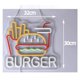 thumbnail image 3 of Burger Letrero De Neón Papas Fritas Luz Para Arte De La Pared Decoración Para Hamburguesa Comida Rápida Negocio Hogar Restaurante Iluminado 32cm×30cm, 3 of 8