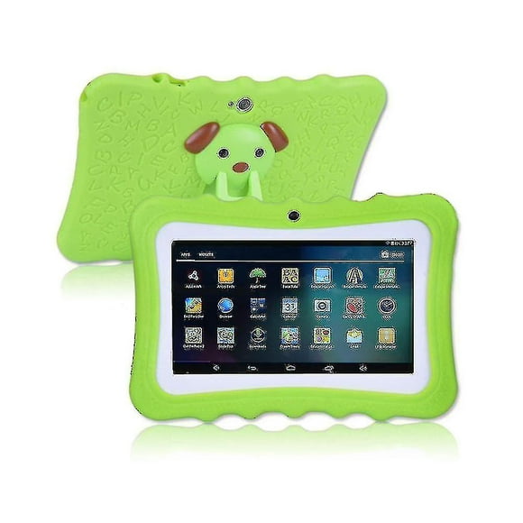 SHSLING 7" Kids Tablet Android Tablet Pc 8 Gb Rom 1024 * 600 Resolution Wifi Kids Tablet Pc Green Fiis