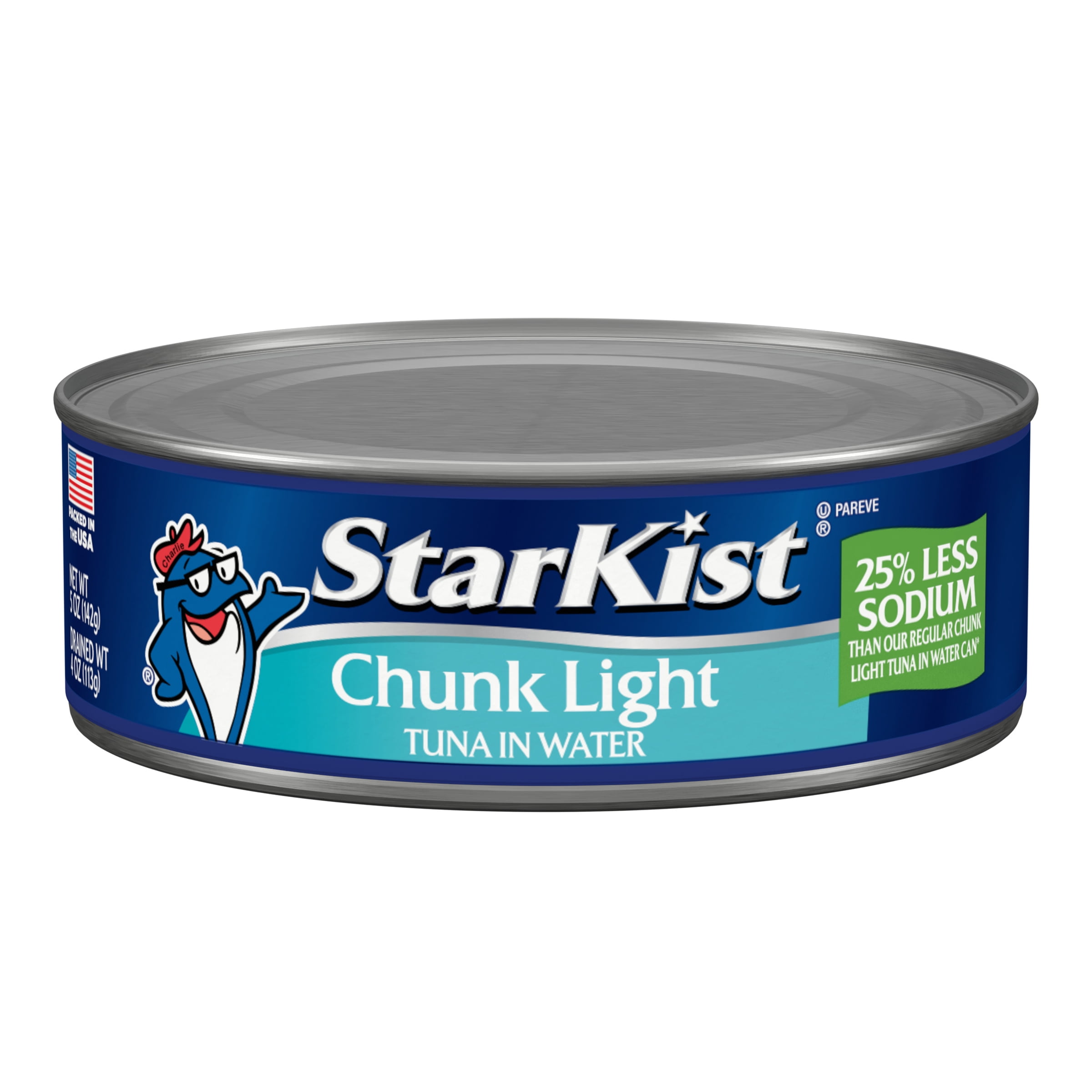 (24 pack) StarKist Chunk Light Tuna In Water, 25% Less Sodium, Wild Caught, 20g Protein, 5 oz Can