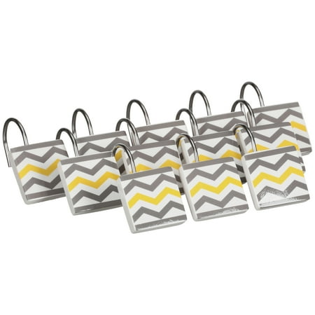 Mainstays® Chevron Shower Curtain Hooks 12 ct. Pack
