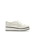 thumbnail image 4 of BURUDANI Women's Platform Wingtip Oxfords Lace-Up Round-Toe Dress Shoes for Business, Work, Office, Casual Chic, 4 of 8