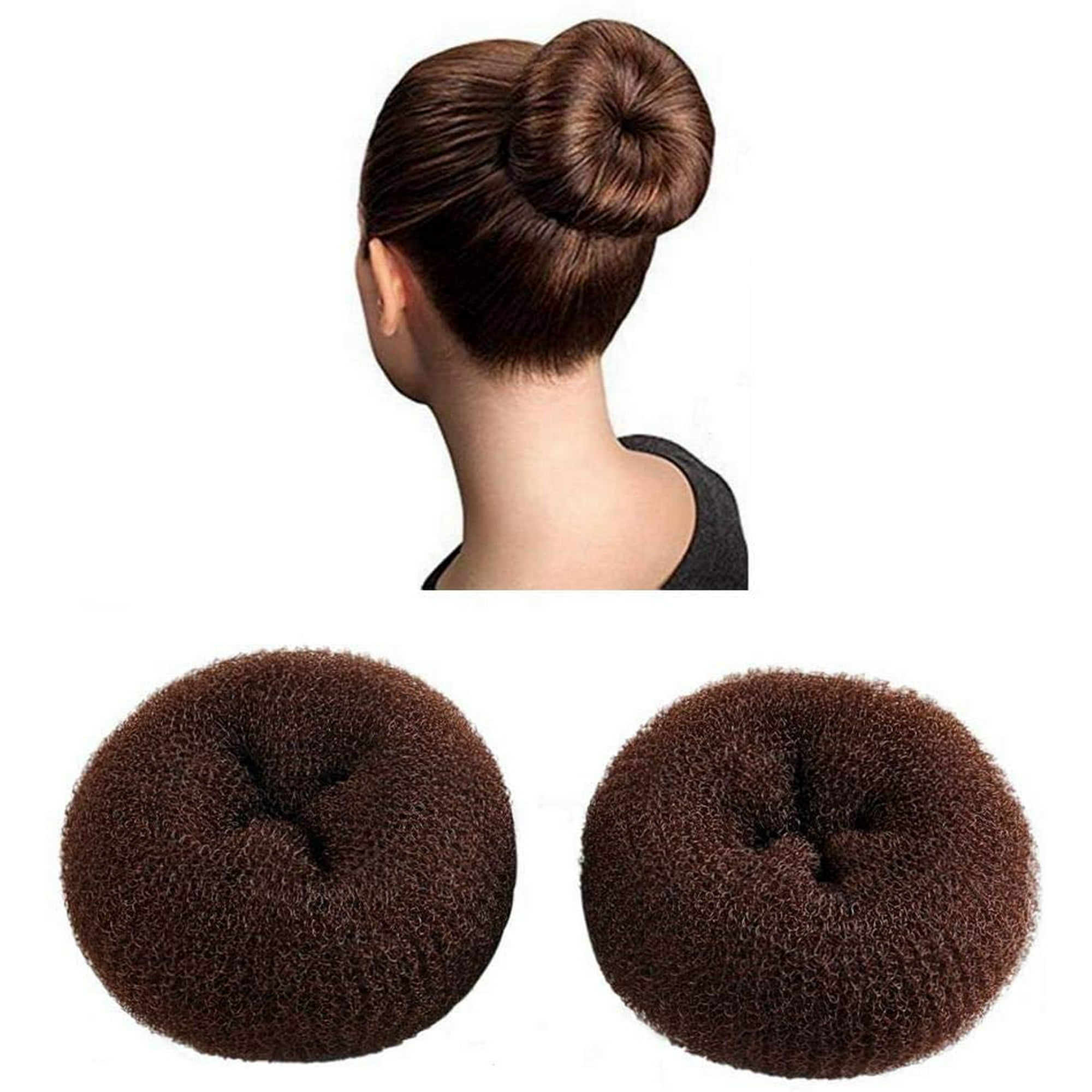 2 pieces Large Size Hair Bun Donut aker, Ring Style Bun, Women Chignon Hair  Donut Buns aker,Hair Doughnut Shaper Hair Bun maker ( in.) (Brown) |  Walmart Canada