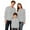 Grey, variant on ZHOUCHANKIDS Matching Christmas Sweatshirts for Family Holiday Xmas Pullover Tops Couples Womens Mens Kids Boys Girls Shirts Matching Long Sleeve Crewneck Pullover Black L