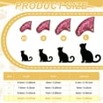 thumbnail image 2 of Uxcell Cat Nail Caps, Cat Claw Covers with Adhesive Glue and Applicators, Kitten Claw Caps Soft Paws, (40 Pcs, L, Crystal Pink), Intended for Pet Tips /  Nail Covers / Control Paws, 2 of 6