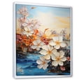 thumbnail image 2 of Designart "Riviera'S Blooming Plumeria" Flower Floater Framed Canvas Wall Art, 2 of 5