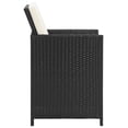 thumbnail image 3 of vidaXL Garden Chairs 4 pcs Poly Rattan Black, 3 of 5