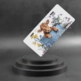 thumbnail image 6 of License Plate,Calf in Blue Tub with Flowers Decorative Front,Personalized Stainless Steel License Plate Cover For Men Women,12.2" X 6.2", 6 of 7