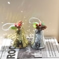 thumbnail image 4 of Bearachild Adornos de campana con lazos dorados, versátiles y modernos para el árbol de Navidad, decoración navideña y accesorios. Decoración del hogar Púrpura, 4 of 6