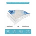 thumbnail image 5 of Quilts Twin XL Size, Blue Flower Spring Soft Comforter Bedding Set for Bed, Rose Leaves Garden Pastoral Retro Lightweight Quilted Bedspread with Pillow Cover(2 Pieces) for All Season, 68x98 Inch, 5 of 6