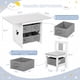 thumbnail image 2 of Mesa con Sillas para Niños, Mesa Niños con Sillas y 6 Juguetero Organizador Infantil, Mesa Montessori para Niños para Jugar, Leer, Comer y Comedor Infantil(Gray), 2 of 6