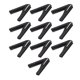 thumbnail image 3 of Peine plegable para barba, peine plegable de 10 piezas, peine negro para cabello de dientes finos, peine plegable ultra sensible, 3 of 9