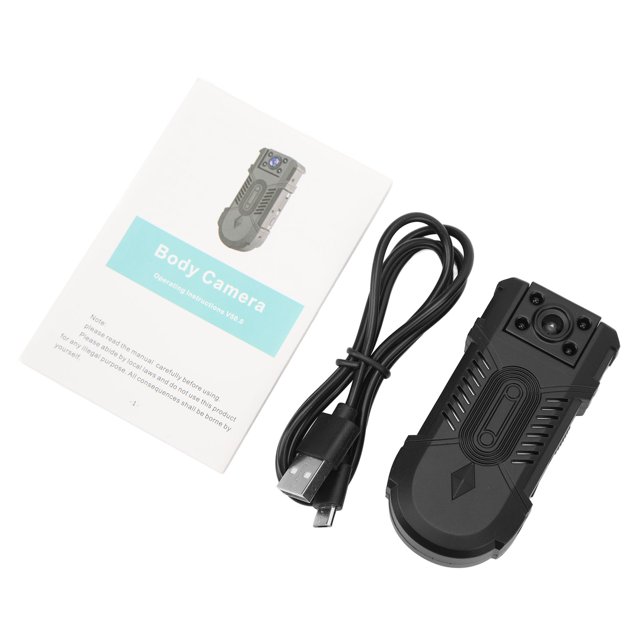 Cámara Corporal 1080P, Cámara Corporal Portátil Con Número De Marco Alto, Luz De Relleno Automática, Giratoria De 180 Grados Con Clip Trasero Para El Hogar Al Aire Para