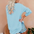 thumbnail image 4 of Heliisoer Mode Femmes Solide Asymétrique Col en Vrac Casual Manches Longues, 4 of 6