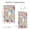 thumbnail image 3 of Daiia Trendy Floral Design Pattern Decorator Wall Plate Child Safe Outlet Cover, Switch and Outlet Covers,Size 1-Gang 5.0" x3.0" , Polycarbonate Thermoplastic-Style T, 3 of 6