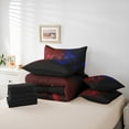 thumbnail image 5 of Feelyou Game Console Lover Bedding Comforter Set 7pcs, Modern Honeycomb Geometric Queen Bedding Sets, Teen Boy Girl Kid Reversible Queen Sheet Sets, Breathable Home Decor, 5 of 7