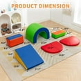 Wanan Activity Climber Soft Playset, 6 Pcs Foam Blocks for Infant Kids, Indoor Foam Play Gym for