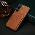 thumbnail image 7 of Allytech Slim Case Compatible with Samsung Galaxy S23 FE, Crocodile Print PU Leather Magnetic Hidden Card Holder Kickstand Shockproof Full Body Protective Wallet Case for Women Men, Brown, 7 of 7
