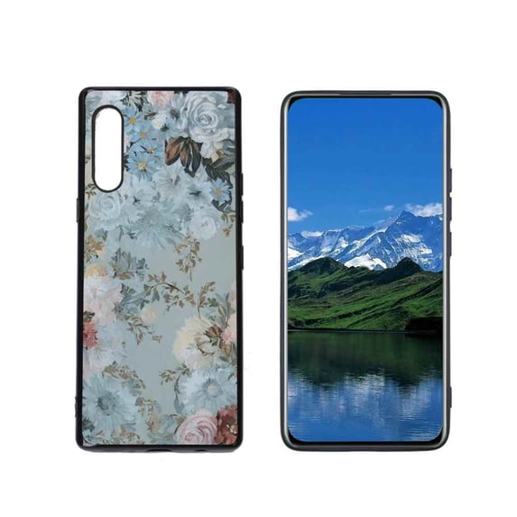 Vintage-Floral-Art-Design Phone Case, Degined for LG Velvet 4G Case Men Women, Flexible Silicone Shockproof Case for LG Velvet 4G