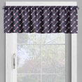thumbnail image 4 of Ambesonne Victorian Valance & Curtain, Repetitive Pink Keys Art, 55"x36", Dark Blue Grey and Blush, 4 of 7