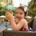 thumbnail image 5 of Slush Cup, 500 ml DIY Slushie Maker with Lids and Straws, Quick Frozen Magic Cup for Children and Adults (Brown), 5 of 6
