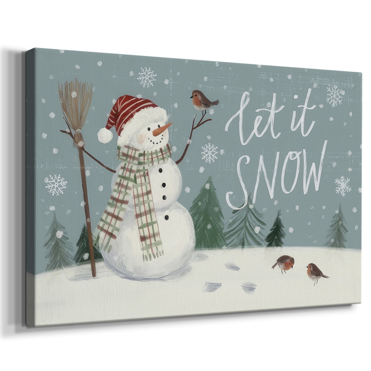 Jolly Snowman Collection A- Gallery Wrapped Canvas
