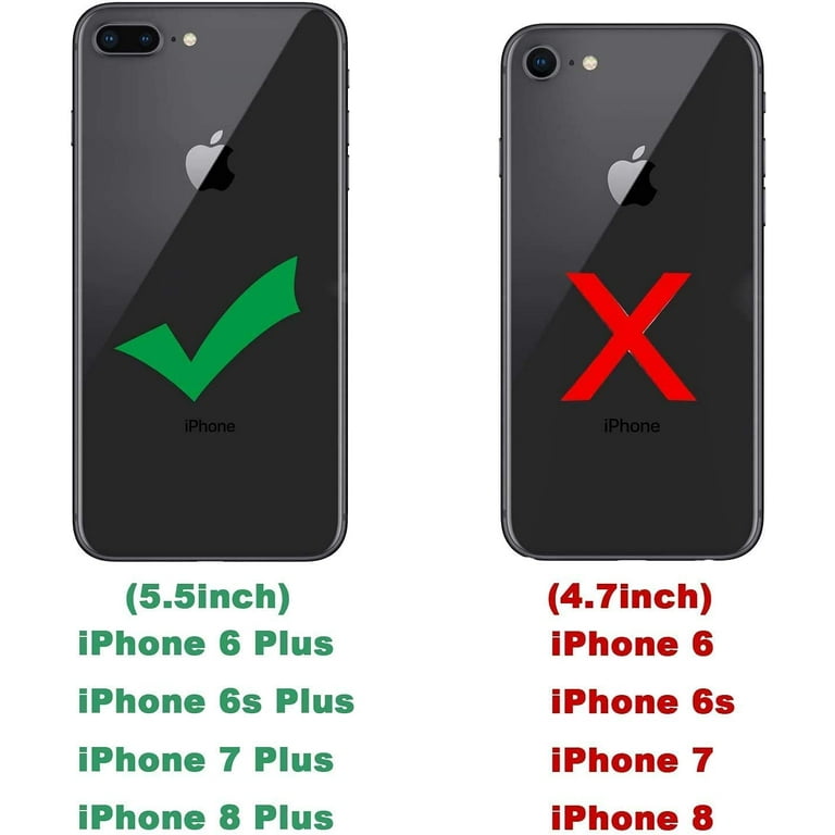 LeYi For iPhone Plus and iPhone Plus Case with [2 x Tempered