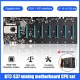 thumbnail image 3 of Btc-S37 Mining Machine Motherboard Cpu Set 8 Pcie 16X Tarjeta Gráfica Sodimm Ddr3 Sata3.0 Vga + Hdmi-Compatible + 1850W Fuente De Alimentación Yuarrent EL012537-00, 3 of 6
