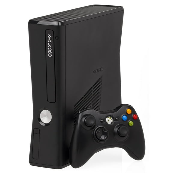 Restored Xbox 360 System Model S Black 4GB (Refurbished)