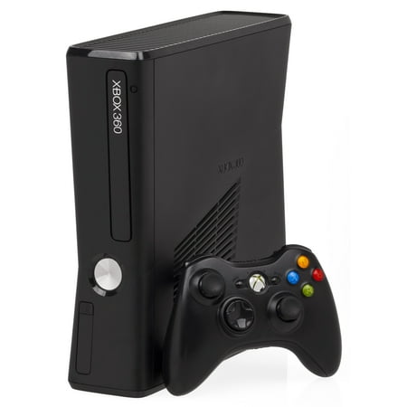 Restored Xbox 360 System Model S Black 4GB (Refurbished)