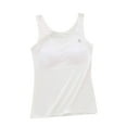 thumbnail image 2 of Antinious Kids Girls Stretchy Bralette Designed for Casual And Lightweight,Girls Sports Bras for Unparalleled ,Kids Girls Solid Color Underwear Girls Camisole Mid Length Bra,White,XL, 2 of 5