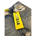 thumbnail image 4 of GFTD LA Los Angeles Men's Stacked Flared Jeans Distressed Rip Vintage Wash Denim (36, Vintage), 4 of 4
