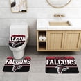 thumbnail image 2 of Juego de alfombras de baño de 3 piezas del equipo Atlanta Alfombra antideslizante para baño de 24 x 16 pulgadas, 2 of 7