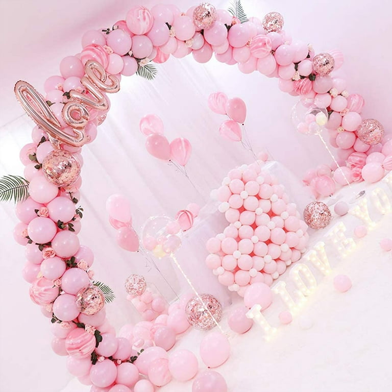 Ballon de décoration de mariage Macarone rose blanc Latex hélium
